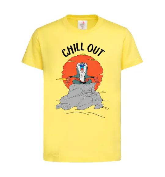 Детская футболка Король Лев Рафики Chill Out Лимонный фото