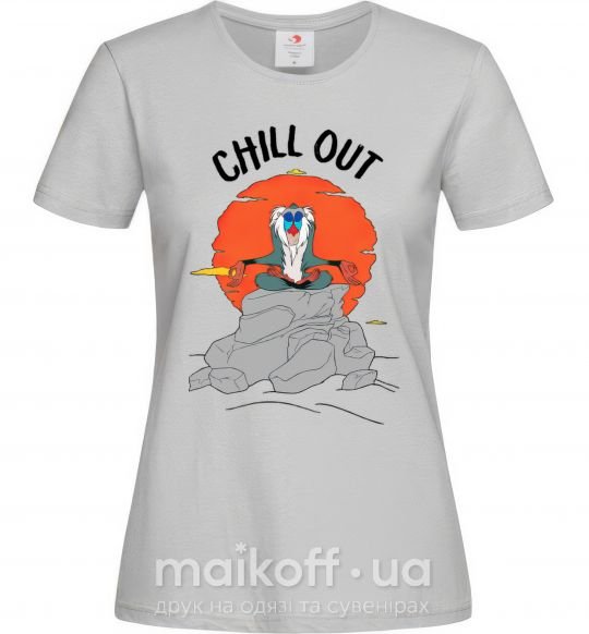 Жіноча футболка Король Лев Рафики Chill Out Сірий фото