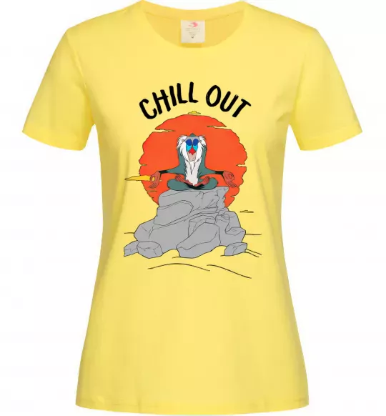 Жіноча футболка Король Лев Рафики Chill Out Лимонний фото