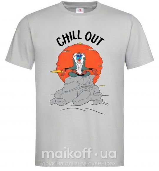 Чоловіча футболка Король Лев Рафики Chill Out Сірий фото