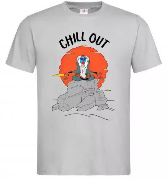 Чоловіча футболка Король Лев Рафики Chill Out Сірий фото