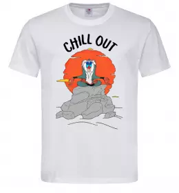 Мужская футболка Король Лев Рафики Chill Out Белый фото