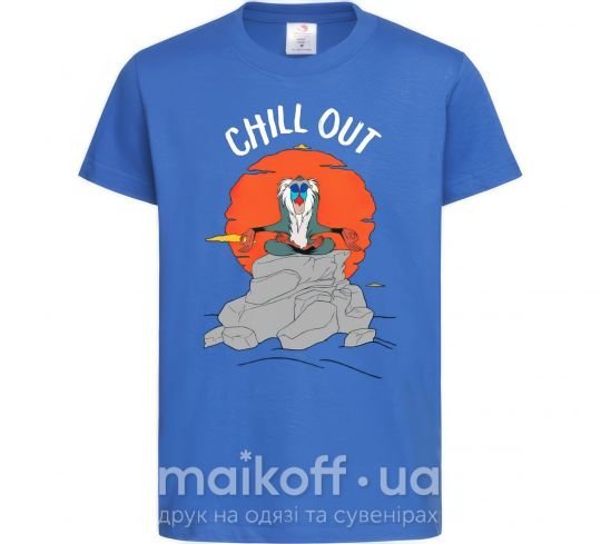 Детская футболка Король Лев Рафики Chill Out Ярко-синий фото