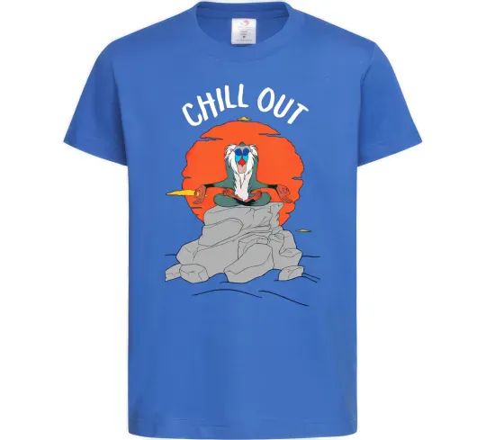 Дитяча футболка Король Лев Рафики Chill Out Яскраво-синій фото