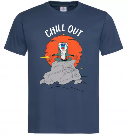 Чоловіча футболка Король Лев Рафики Chill Out Темно-синій фото