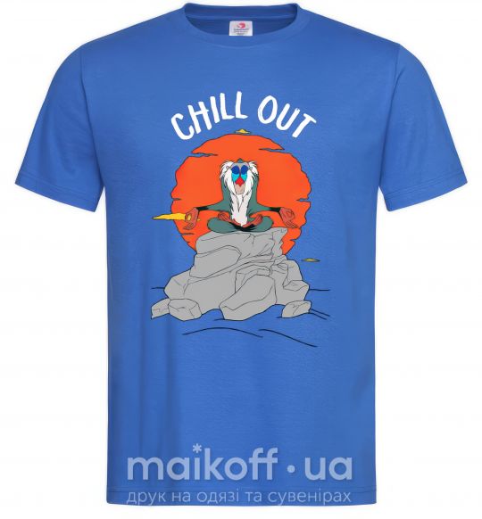 Мужская футболка Король Лев Рафики Chill Out Ярко-синий фото