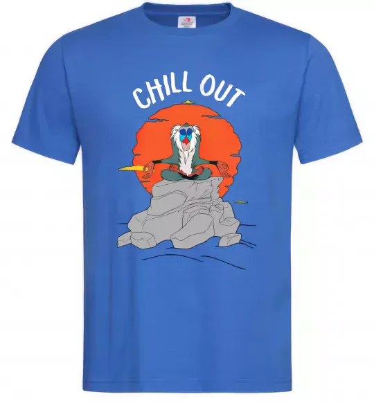 Чоловіча футболка Король Лев Рафики Chill Out Яскраво-синій фото