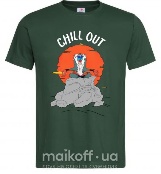 Чоловіча футболка Король Лев Рафики Chill Out Темно-зелений фото