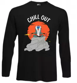 Лонгслів Король Лев Рафики Chill Out Чорний фото