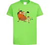 Дитяча футболка Тімон і Пумба Лаймовий Дитяча футболка Тімон і Пумба Лаймовий фото