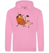 Мужская толстовка (худи) Тімон і Пумба Розовый фото