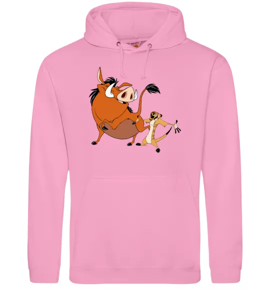 Жіноча толстовка (худі) Тімон і Пумба Рожевий фото