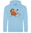 Жіноча толстовка (худі) Тімон і Пумба Блакитний фото