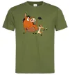Чоловіча футболка Тімон і Пумба Оливковий Чоловіча футболка Тімон і Пумба Оливковий фото