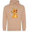 Мужская толстовка (худи) Сімба Песочный фото