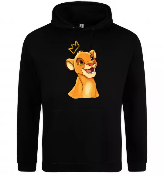 Женская толстовка (худи) Сімба Черный фото