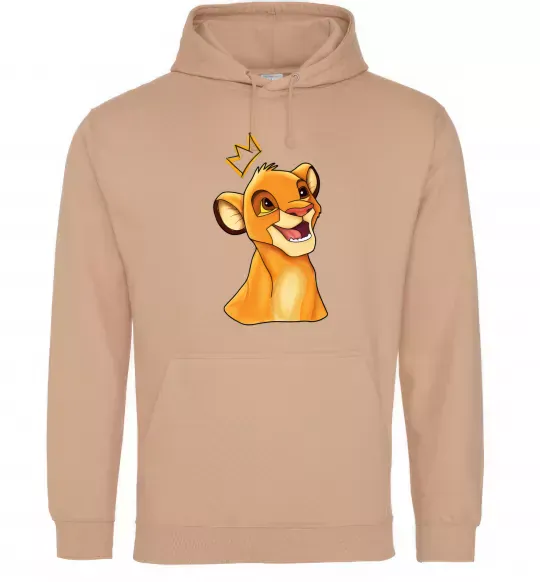 Женская толстовка (худи) Сімба Песочный фото