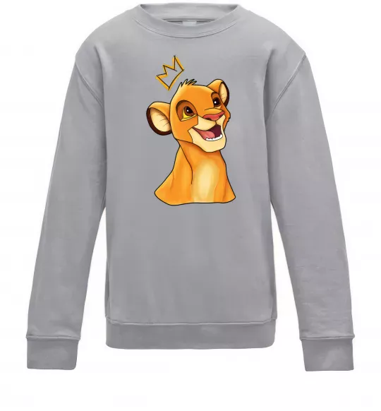 Детский Свитшот Сімба Серый меланж фото