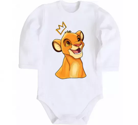 Детский боди Сімба Белый фото