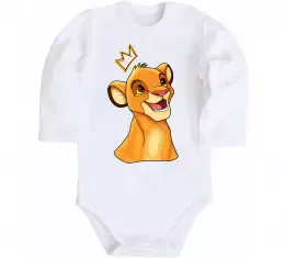 Детский боди Сімба Белый фото