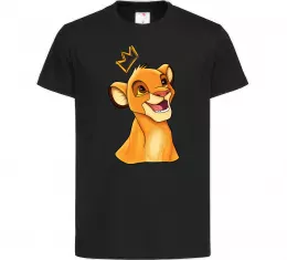 Дитяча футболка Сімба Чорний фото
