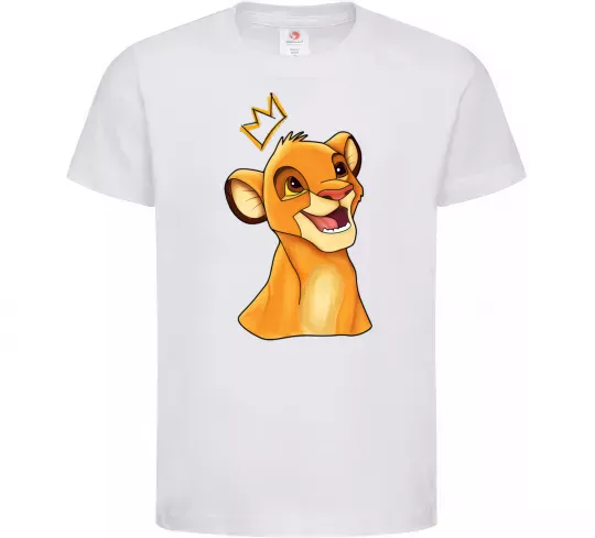 Дитяча футболка Сімба Білий фото