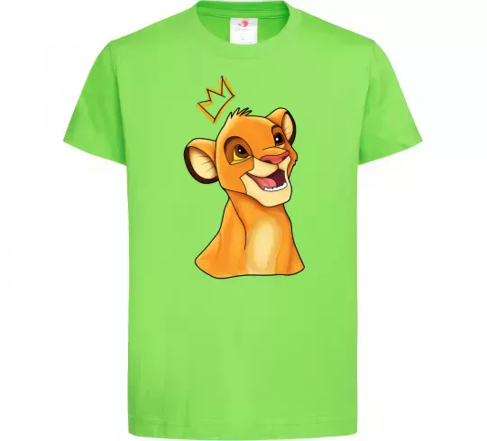 Дитяча футболка Сімба Лаймовий фото