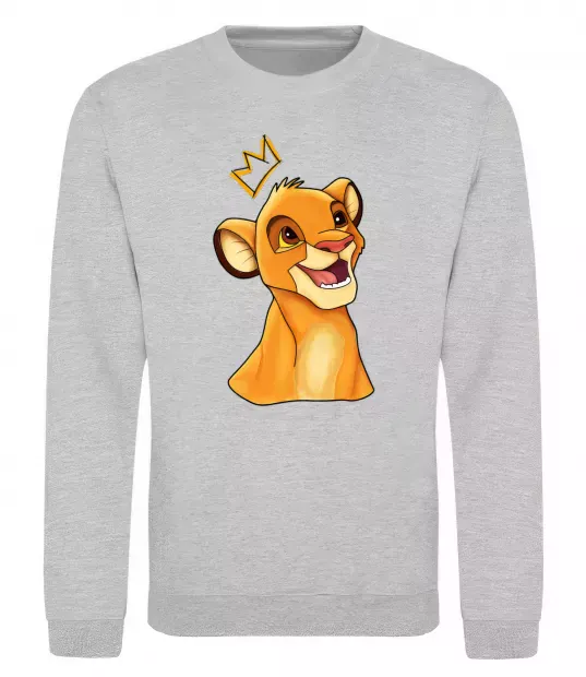 Світшот Сімба Сірий меланж фото