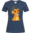 Женская футболка Сімба Темно-синий Женская футболка Сімба Темно-синий фото