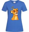 Женская футболка Сімба Ярко-синий Женская футболка Сімба Ярко-синий фото