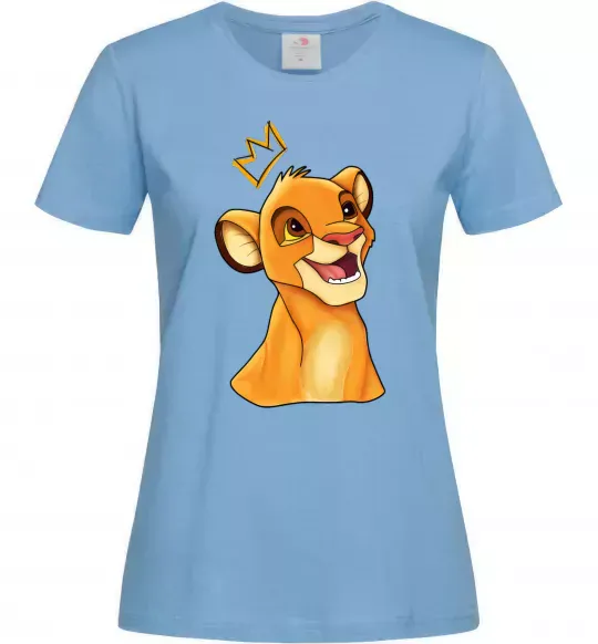Женская футболка Сімба Голубой фото
