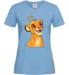 Женская футболка Сімба Голубой Женская футболка Сімба Голубой фото
