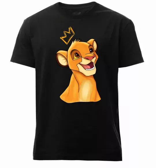 Чоловіча преміум футболка Сімба Чорний фото