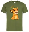 Чоловіча футболка Сімба Оливковий фото