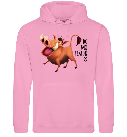 Женская толстовка (худи) 3365 Пумбаа Be my Timon Розовый фото