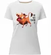 Жіноча преміум футболка 3365 Пумбаа Be my Timon Білий фото