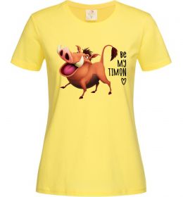 Женская футболка 3365 Пумбаа Be my Timon