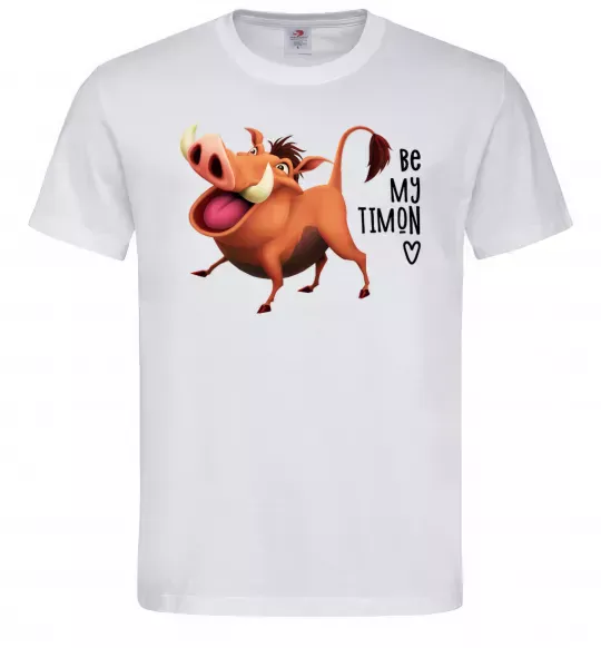 Мужская футболка 3365 Пумбаа Be my Timon Белый фото
