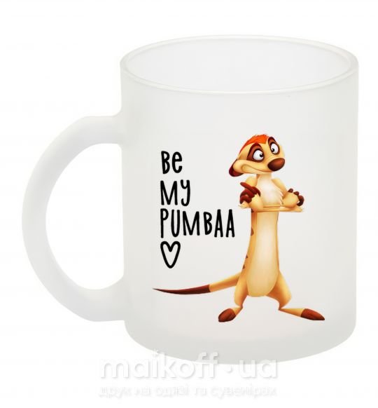 Чашка стеклянная Тімон Be mine Pumbaa Фроузен фото