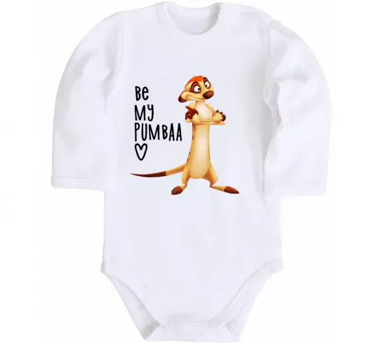 Детский боди Тімон Be mine Pumbaa Белый фото