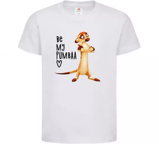 Дитяча футболка Тімон Be mine Pumbaa Білий фото
