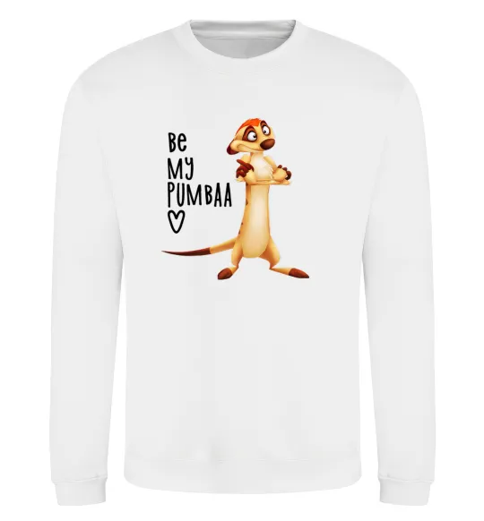 Свитшот Тімон Be mine Pumbaa Белый фото