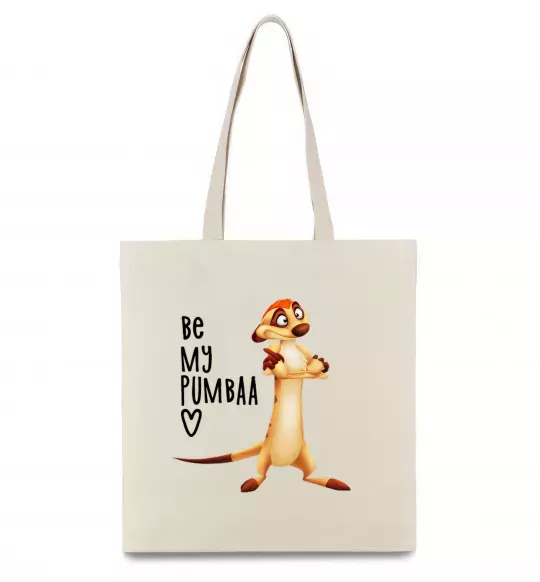 Еко-сумка Тімон Be mine Pumbaa Бежевий фото