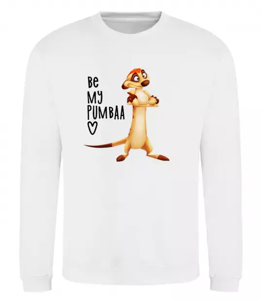 Свитшот Тімон Be mine Pumbaa Белый фото