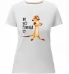 Женская премиум футболка Тімон Be mine Pumbaa Белый фото
