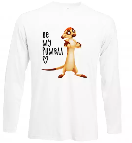 Лонгслив Тімон Be mine Pumbaa Белый фото