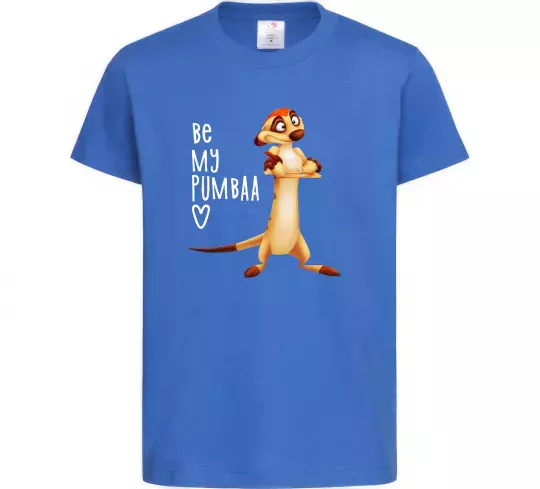 Дитяча футболка Тімон Be mine Pumbaa Яскраво-синій фото