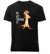 Чоловіча преміум футболка Тімон Be mine Pumbaa Чорний фото