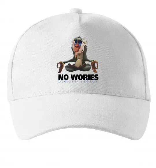 Кепка Рафики no wories hakuna matata Белый фото