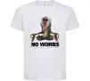 Детская футболка Рафики no wories hakuna matata Белый фото